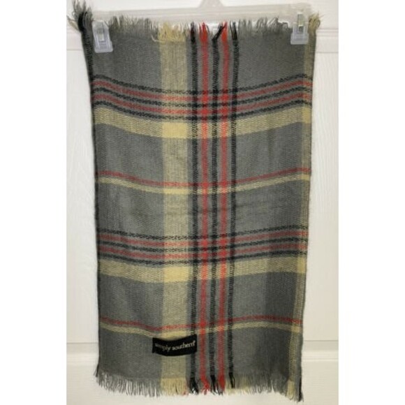 SIMPLY SOUTHERN Infinity Scarf  Soft Cozy Material Plaid Pattern One Size EUC - Picture 1 of 4